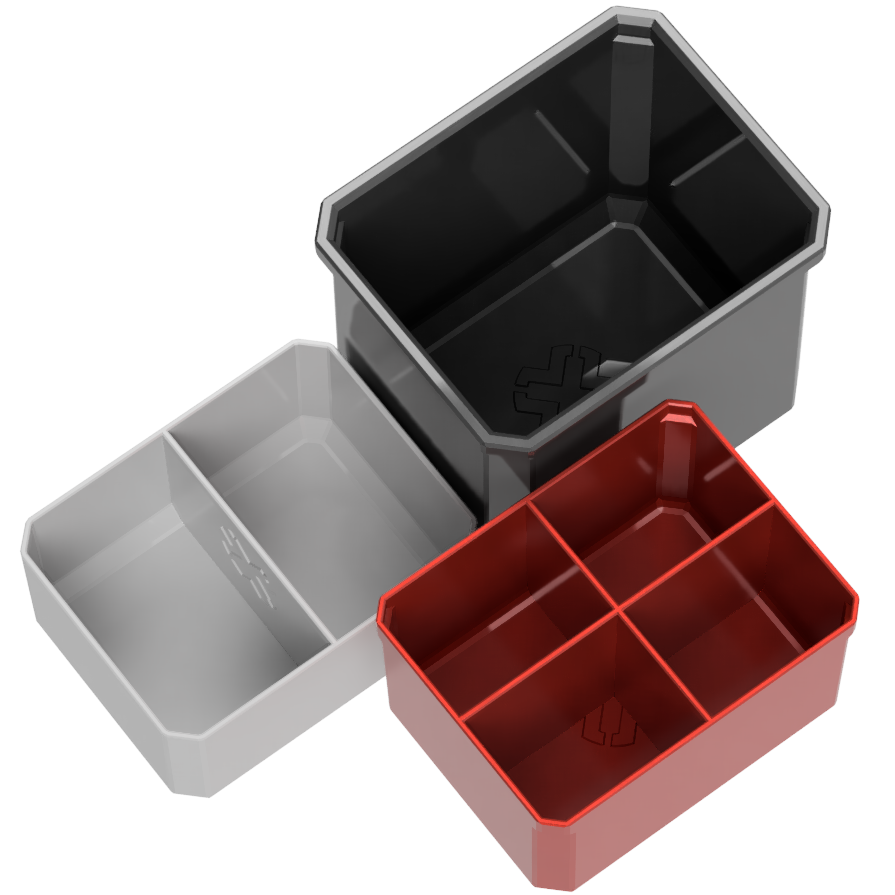 MPO 2 Drawer Bins