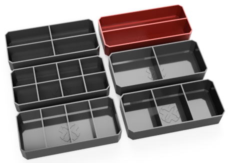 Bottom Nesting Dividers - Long Bin