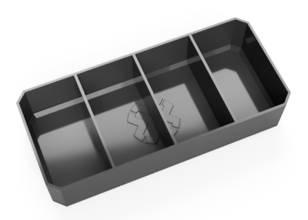 Bottom Nesting Dividers - Long Bin